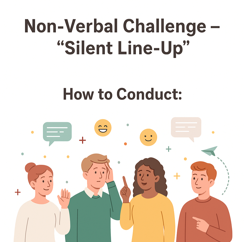 Non-Verbal Challenge – “Silent Line-Up