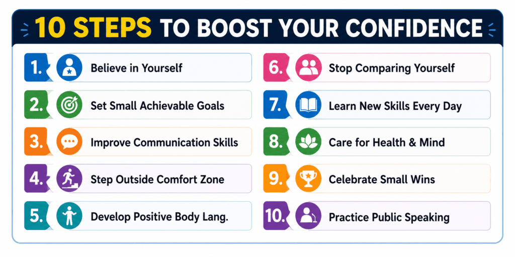steps to boost your confidence