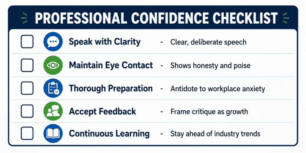 professional confidence checklist